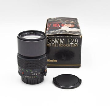 Minolta MD Tele Rokkor 2,8/135mm + box | Telelens, Nieuw