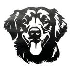 Wanddecoratie metaal hond De Golden Retriever, Tuin en Terras, Verzenden, Nieuw