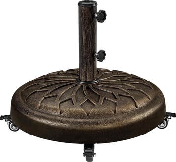 2dekans | Yaheetech Parasolvoet met Wielen 50,5 x 42 cm -, Ophalen of Verzenden, Zo goed als nieuw