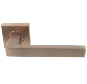 Deurklink BASICS BSQ2-G op vierkant rozet PVD licht brons, Verzenden, Nieuw
