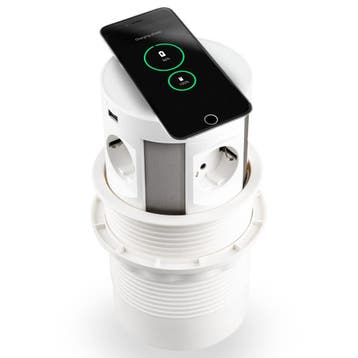 QI Power Pop Up Meeting 4 stroomingangen  2 USB A+C (Nieuw), Ophalen, Nieuw