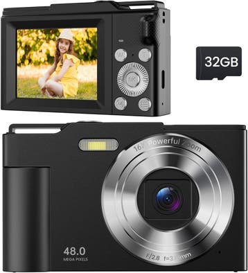 Vlogcamera 1080p voor tieners - Retourdeal - 62% korting, Ophalen of Verzenden, Zo goed als nieuw, Ontdekken