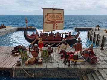 Playmobil - 5390 - Playmobil Romeinse galei, strijdwagen,