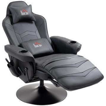 Gamingstoel, Massagefunctie, Kantelbare Rugleuning, Voetenst, Verzenden, Nieuw
