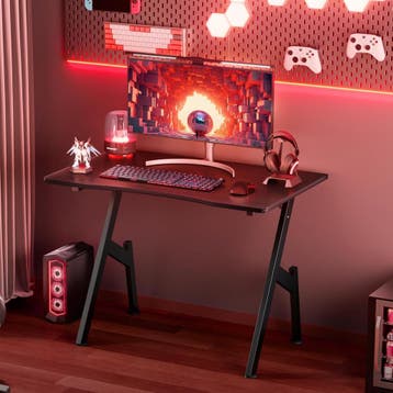 Gaming bureau - Gaming desk - Gaming tafel - 80x50 cm - Zwar, Huis en Inrichting, Bureaus, Verzenden, Zo goed als nieuw