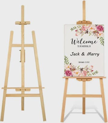 Houten Ezel Standbeeld 150/175 cm - Verstelbaar voor Kunst,