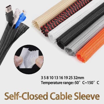 Gevlochten PET Kabel Beschermhoes - 3mm tot 32mm - Draad Org, Verzenden, Nieuw