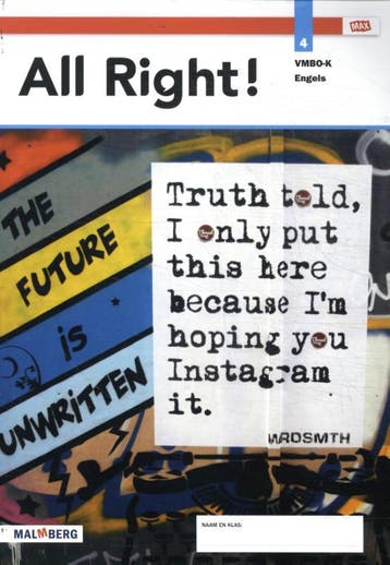 All Right 4 vmbo k 9789402077681, Boeken, Schoolboeken, Zo goed als nieuw