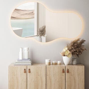 Badkamerspiegel met LED Verlichting en Verwarming 100cm -, Huis en Inrichting, Woonaccessoires | Spiegels, Ophalen of Verzenden