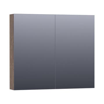 Brauer Impress Deluxe Spiegelkast - 80 cm - met interne en, Ophalen of Verzenden, Nieuw