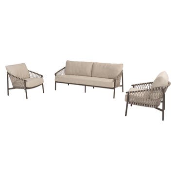 Allora stoel bank loungeset 3 delig terre 4 Seasons Outdoor, Tuin en Terras, Tuinsets en Loungesets, Ophalen of Verzenden, Nieuw