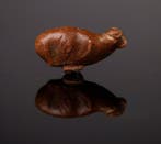 Oude Egypte, Faience Stieramulet - 1.3 cm