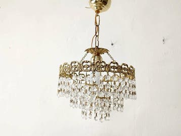 Lamp - Elegante kroonluchter in Empire-stijl met geslepen