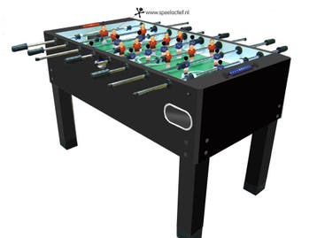 Voetbaltafel Champion Black Matt  Tafelvoetbal spel, Ophalen of Verzenden, Nieuw