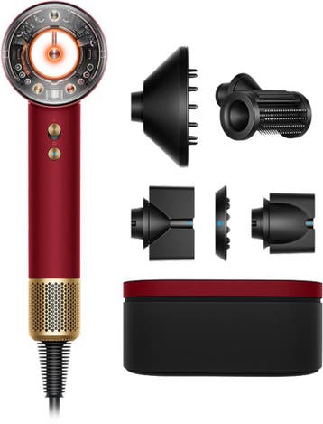 Dyson Supersonic Nural Straight+Wavy - Föhn - Red, Verzenden, Nieuw