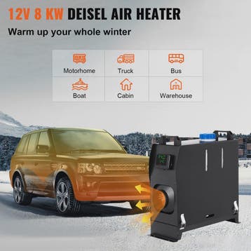 8KW Diesel Luchtverwarmer 12V Parkeerverwarming met LCD Scha, Huis en Inrichting, Verzenden, Nieuw