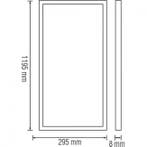 LED Paneel - 30x120 Warm Wit 3000K - 36W Inbouw, Ophalen of Verzenden, Nieuw, Minder dan 50 watt, Lamp met armatuur