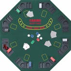 Poker Opzettafel (125x125 cm) | HOT Games - Spelonderdelen, Hobby en Vrije tijd, Verzenden, Nieuw