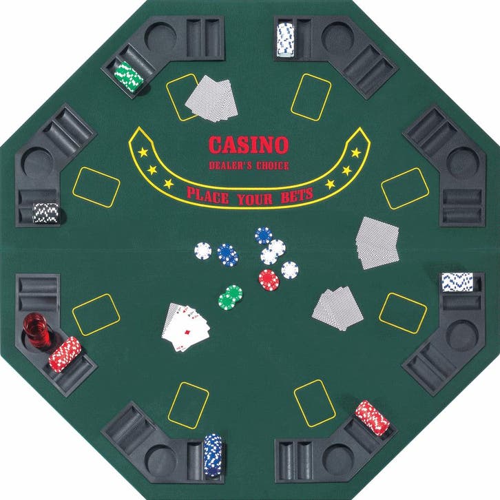 Poker Opzettafel (125x125 cm) | HOT Games - Spelonderdelen, Hobby en Vrije tijd, Gezelschapsspellen | Kaartspellen, Nieuw, Verzenden