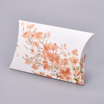 5 x Papieren gondel cadeau doosjes bloemen Handmade with..., Ophalen of Verzenden, Nieuw