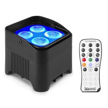 BeamZ BBP94W accu LED PAR 4x 12W RGBAW-UV en draadloze DMX, Verzenden, Nieuw