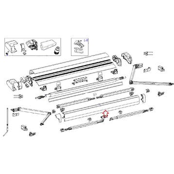 Thule 9200 Endcap Main Housing 230V LH Geanodiseerd <2022, Ophalen of Verzenden, Nieuw, Thule