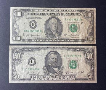 Verenigde Staten van Amerika. - 50 and 100 Dollars 1969-77