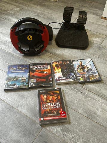 Thrustmaster - Volante da corsa con pedali per PC - Volante, Spelcomputers en Games, Spelcomputers | Overige Accessoires, Nieuw