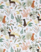 Poplin Katoen Panter Jungle, Nieuw, Overige kleuren