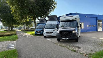Hymer Tramp S 585 MB aut. enkele bedden geen hefbed topstaat, Caravans en Kamperen, Automaat, Koelkast, Ringverwarming, Diesel