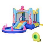 Opblaasbaar Springkasteel Octopus-Patroon Met Glijbaan Tramp, Verzenden, Nieuw