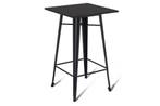 Metalen statafel - Zwart | 70x70cm | Hamburg, Tuin en Terras, Tuintafels, Ophalen of Verzenden, Nieuw, Vierkant, Kunststof