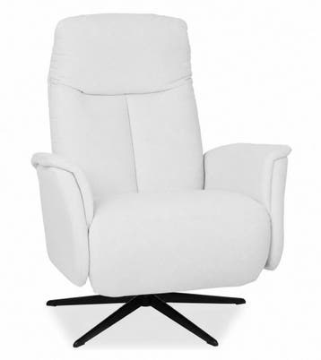 Relaxfauteuil Hekendorp - relaxfauteuils - Wit, Nieuw, Wit, Stof