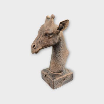 Bust of a giraffe statue - home decor animal lover gift him, Verzenden, Nieuw