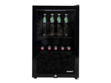 Husky KK70-BK-NL-HU - Drankenkoeler - 71 Liter - Glazen Deur, Witgoed en Apparatuur, Verzenden, Zo goed als nieuw