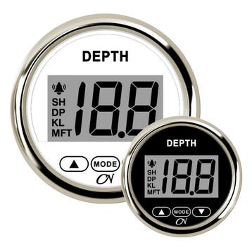 CN Dieptemeter met Spiegeltransducer 12V-Wit, Ophalen of Verzenden, Nieuw