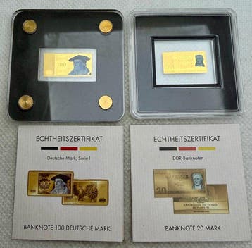 Duitsland. Gold Banknotes ND, oro 1/500, 1000 Oz .999 ,