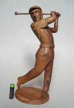 Figuur - Golfer in full swing - hard hout