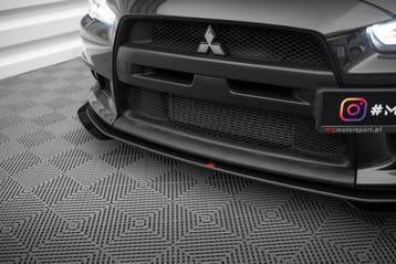 Maxton Street Pro Front Splitter met Flaps Mitsubishi Lancer, Verzenden