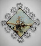 Decoratief ornament - Frankrijk - Zeegezicht, Antiek en Kunst, Curiosa en Brocante