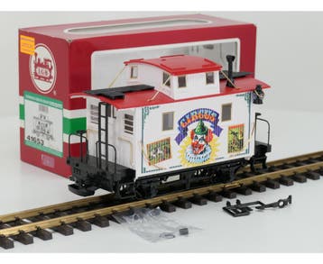 LGB 41653 Circus caboose NEW OLD STOCK (Goederenwagons), Overige typen, Nieuw, Ophalen of Verzenden, LGB