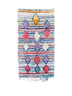 Vintage Marokkaanse Boucherouite tapijt – handgeweven, Nieuw