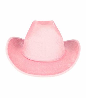 Cowboyhoed - Western Hoed - Velvet - One Size - Roze, Nieuw