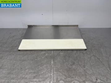 RVS Werkblad met snijplank 140 x 83 cm Horeca, Zakelijke goederen, Horeca | Keukenapparatuur, Ophalen of Verzenden, Gebruikt