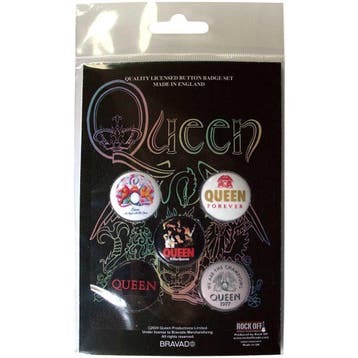 Queen - Killer Queen - Button - 5-pack officiële merchandise, Ophalen of Verzenden, Nieuw, Kleding