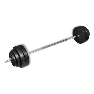 vidaXL Halter met gewichten 60 kg, Verzenden, Nieuw