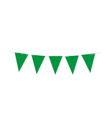 Mini Vlaggenlijn groen 3mtr, Verzenden, Nieuw, Feestartikel