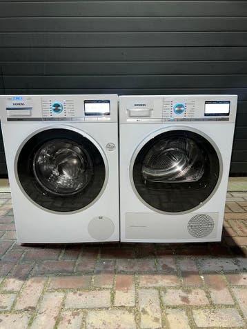 TOPDEAL! SIEMENS 9KG WASMACHINE SIEMENS 9KG WARMTEPOMPDROGER, Witgoed en Apparatuur, Wasmachines, Energieklasse A of zuiniger