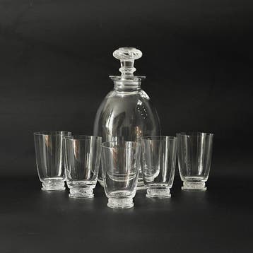 Lalique - Drinkservies (7) - “Saint-Hubert” - Kristallen
