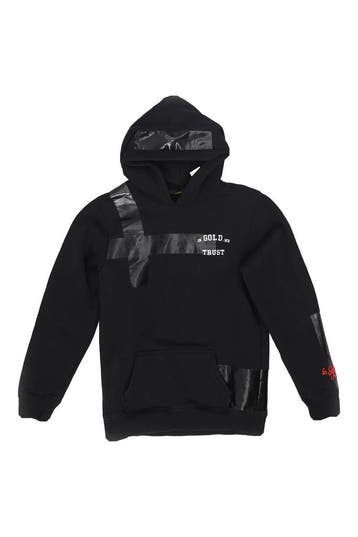 In Gold We Trust Hoodie Jongens in maat 164 Zwart, Verzenden, Zo goed als nieuw, In Gold We Trust, Jongen of Meisje